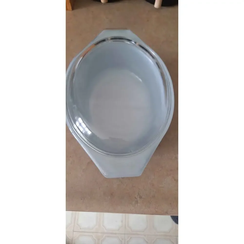 Vintage Pyrex Black Snowflake Casserole Dish 1.5 QT with Lid